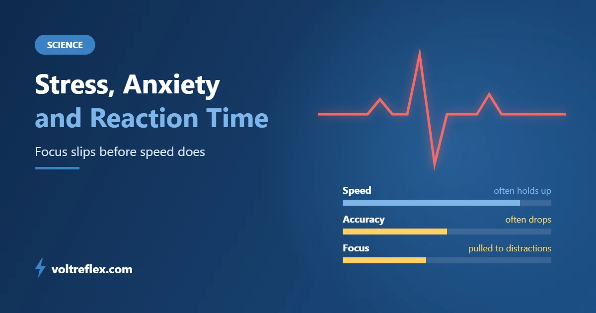 Stress, anxiety and reaction time